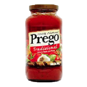 Salsa de tomate prego tradicional para pasta